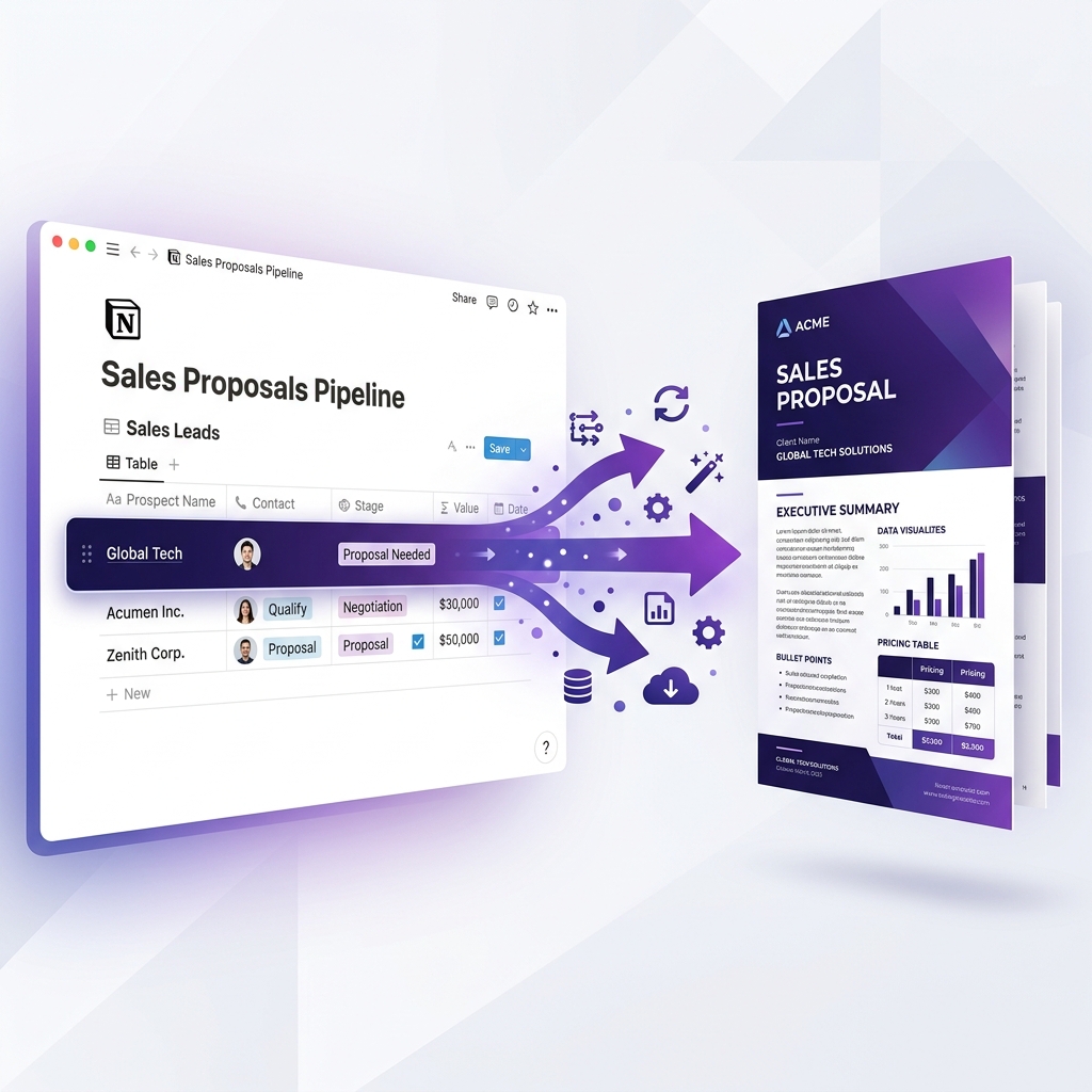 Stop Writing Sales Proposals by Hand in 2026. Let Notion Automate It.