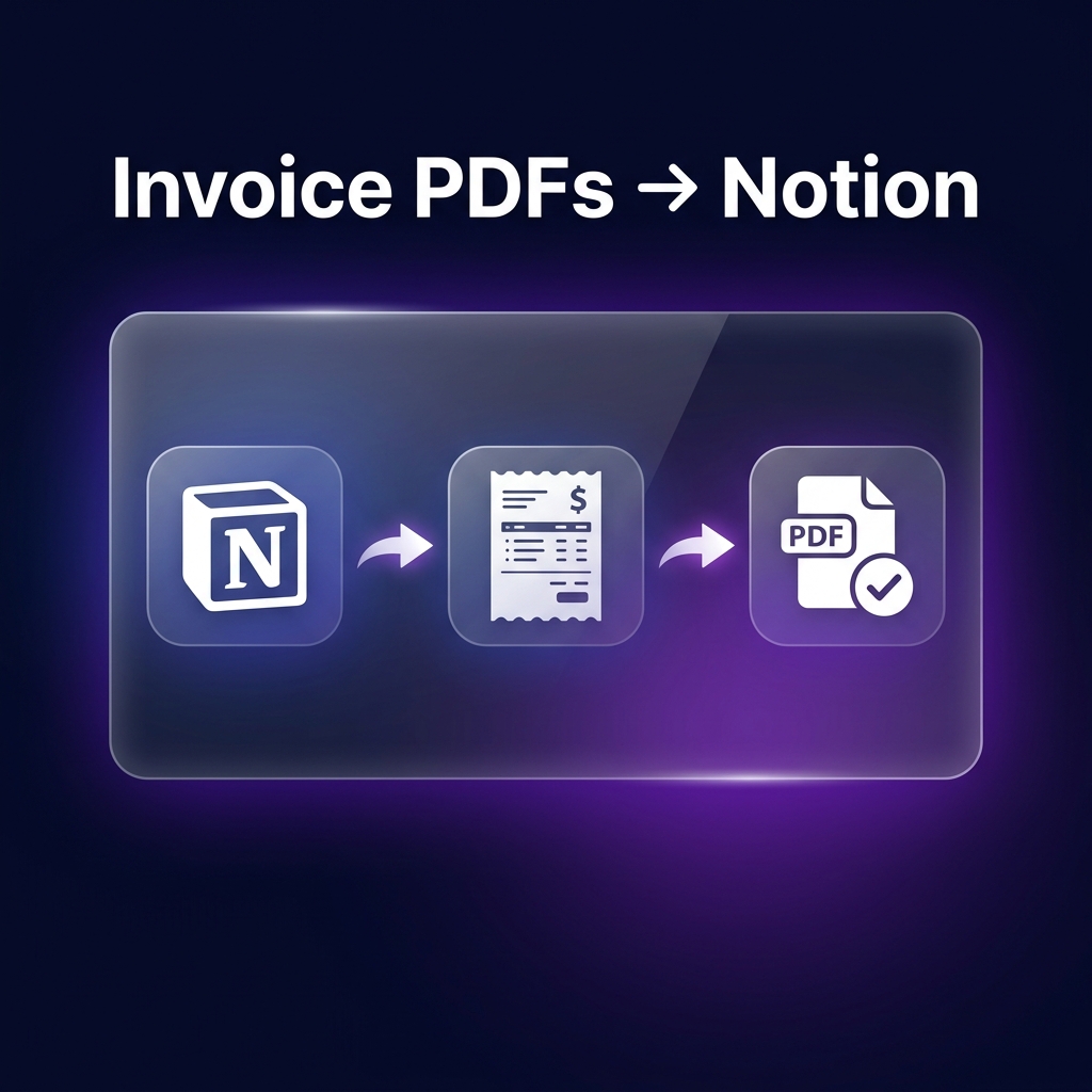 How to Create Invoice PDFs from Notion on Automation