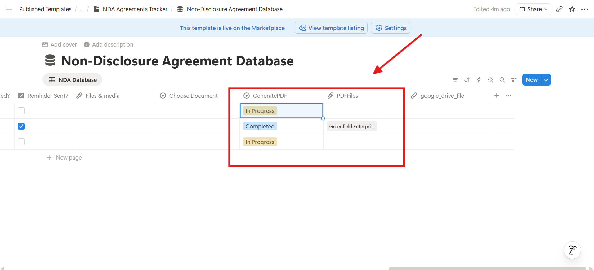 GeneratePDF property