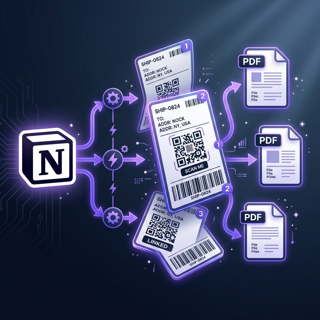 How to Print Labels from Notion on Automation