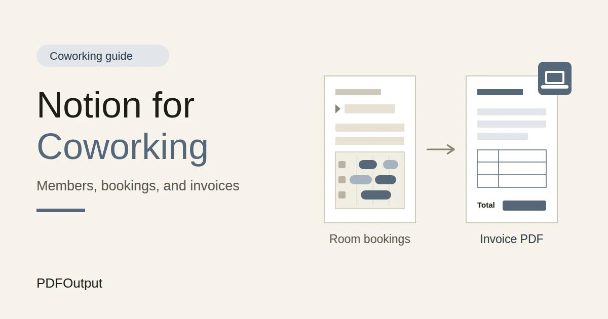 How to Use Notion for a Coworking Space: Members, Bookings, and Invoices