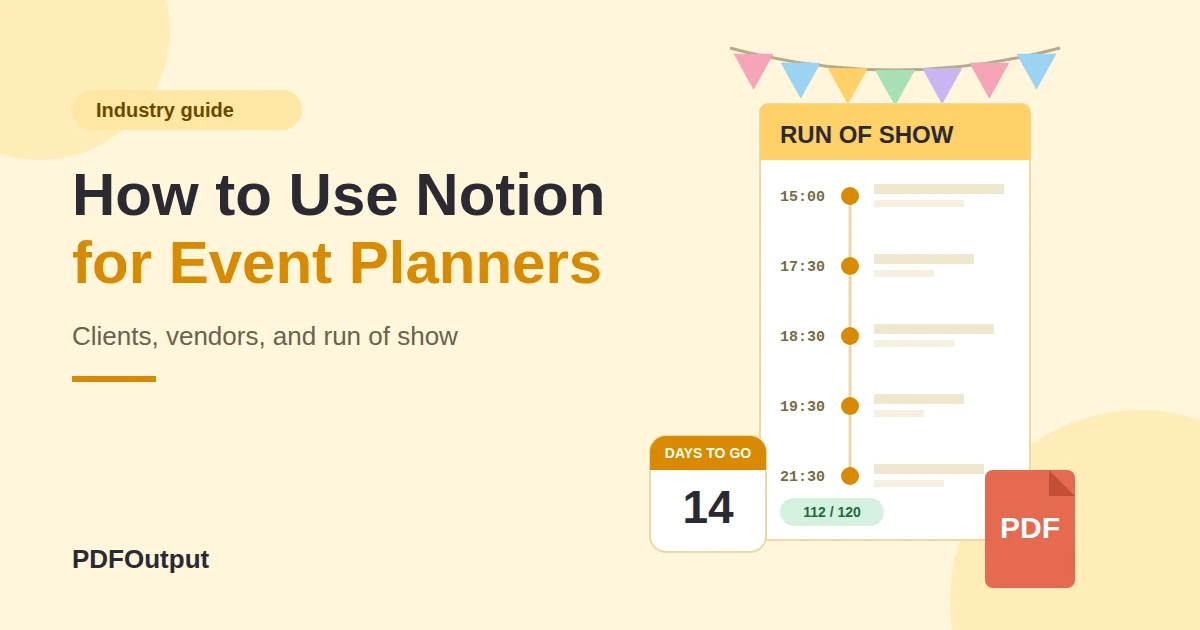 How to Use Notion for Event Planning: From First Call to Final Invoice