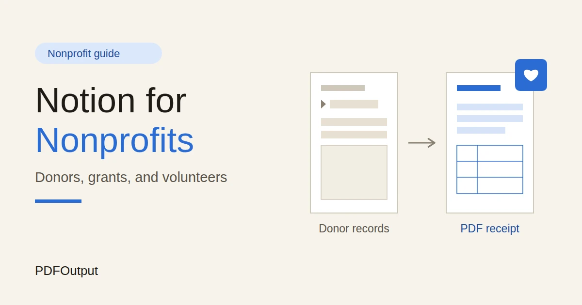 How to Use Notion for a Nonprofit: Donors, Grants, and Volunteers