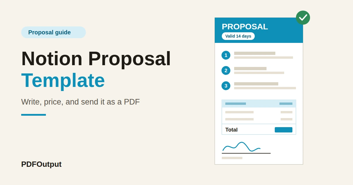 Notion Proposal Template: Write, Price, and Send It as a PDF