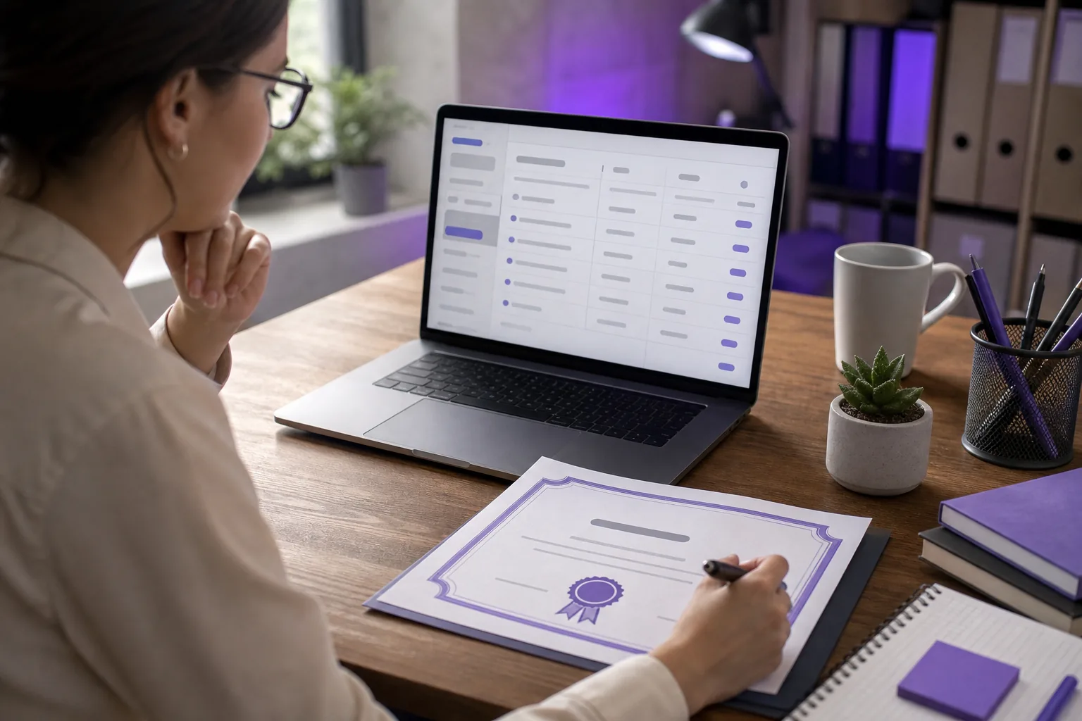 PDF Automation for Training Certificates in Notion