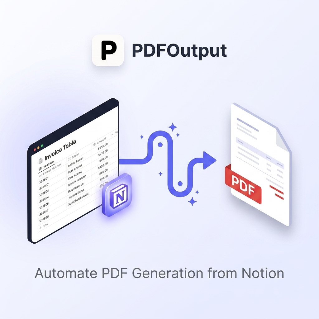What is PDFOutput and How to Automate PDF Generation in Notion